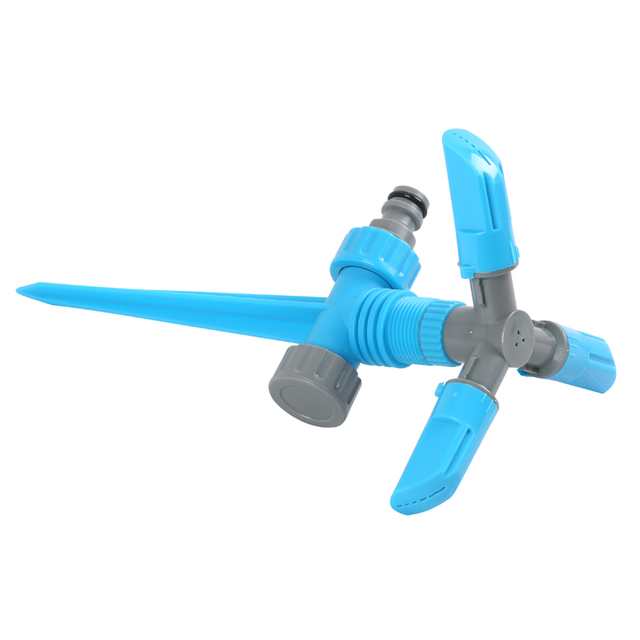 Plastik 3 arm revolvin sprinkler wit spik sprinkling fo grin haus