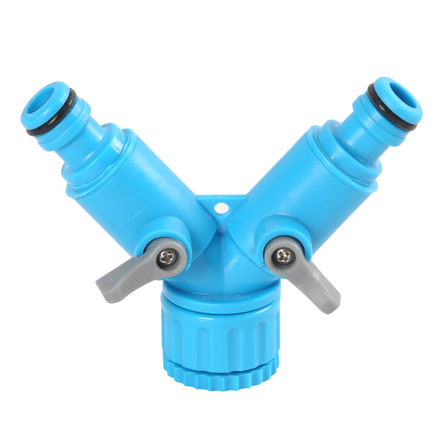 Plastik Valv Y-Switch kɔpl wit swivel we dɛn dɔn adap to tap fɔ gadin