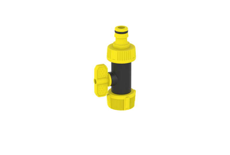 Plástico Válvula Deluxe Uno Way Grifo Adaptador adaptado a grifo de cocina .