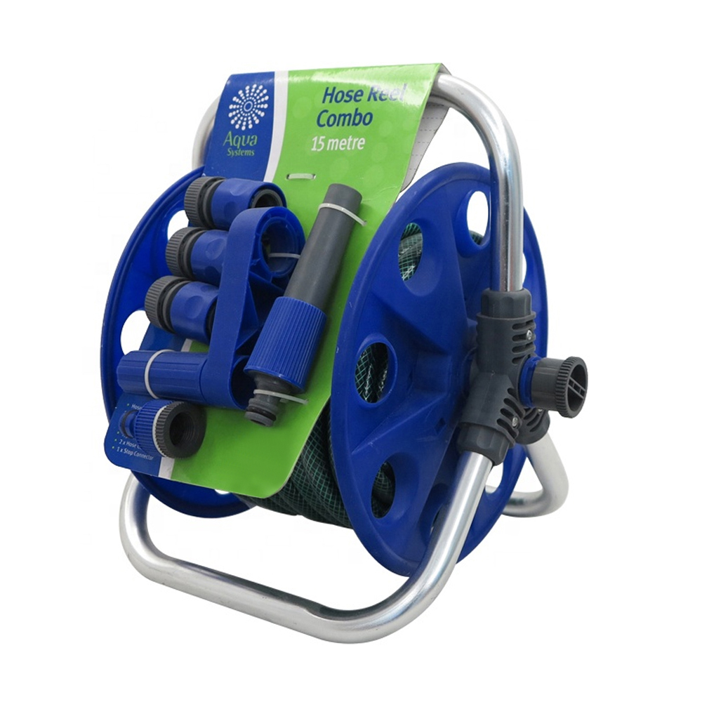 Lawn katumpakan Retractable Hose Reel & Cart